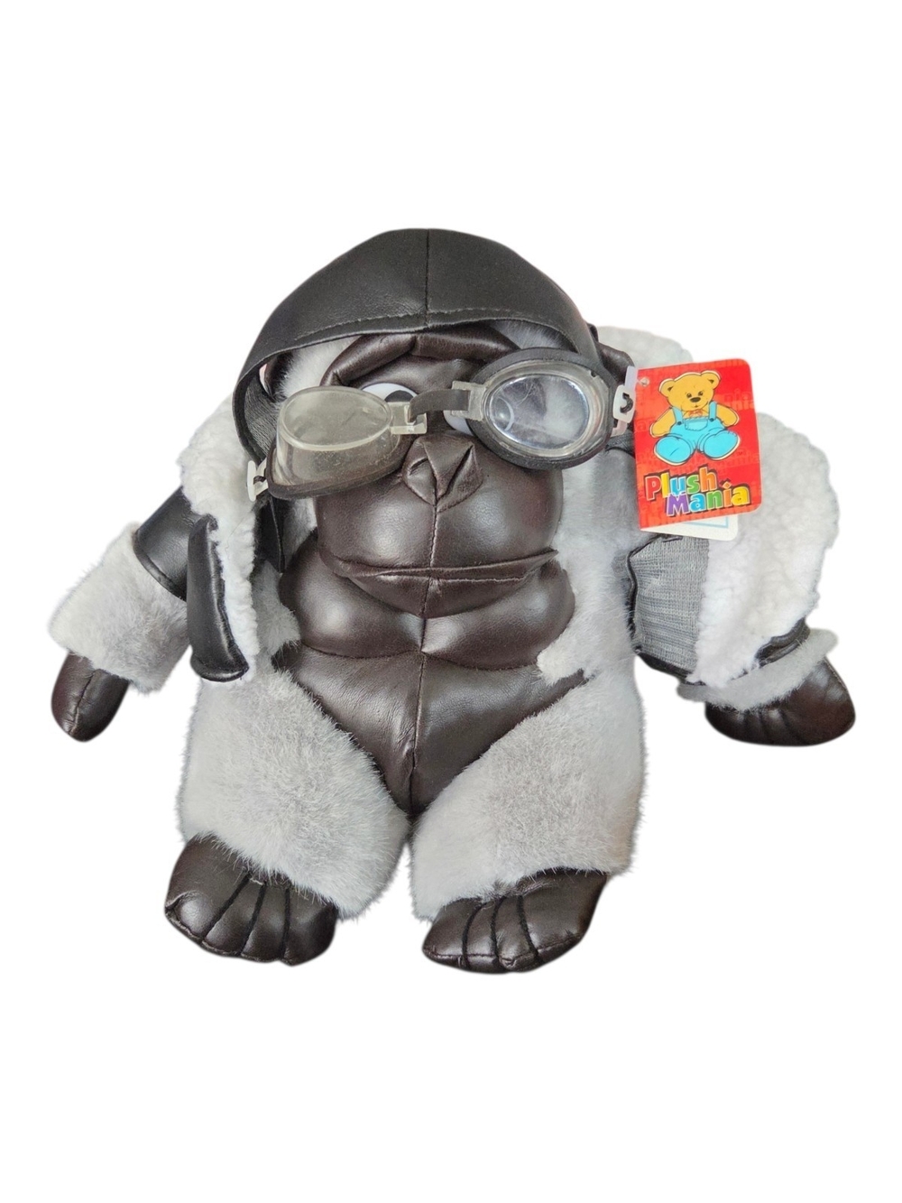 Vintage Plus Mania Aviator Gorilla Stuffed Animal  12"